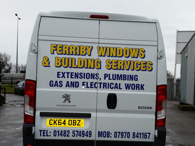 Van Rear Graphics (Ferriby Windows)