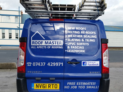 Van Rear Graphics (Roof Master)