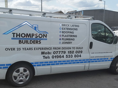 Van Side Graphics (Thompson Builders)