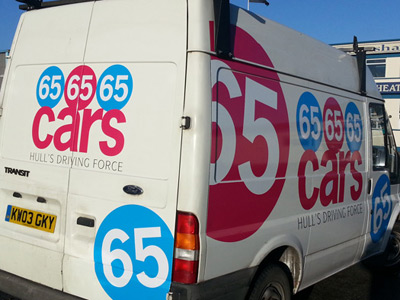 Van Rear Graphics (65 Cars)