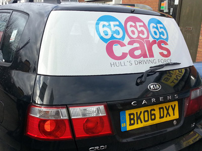 Van Rear Graphics (65 Cars)