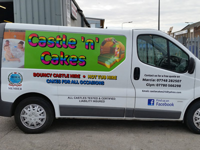 Van Side Graphics (Castle 'n' Cakes)