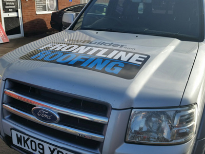 Van Front Graphics (Frontline Roofing)