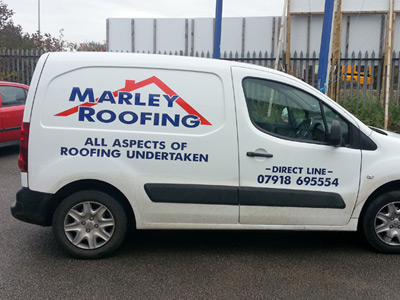 Van Side Graphics (Marley Roofing)