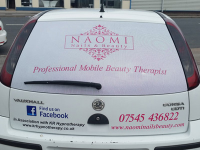 Van Rear Graphics (Naomi Nails and Beauty)