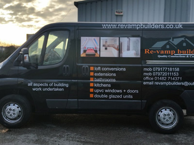 Van Side Graphics (Re-Vamp Builders)