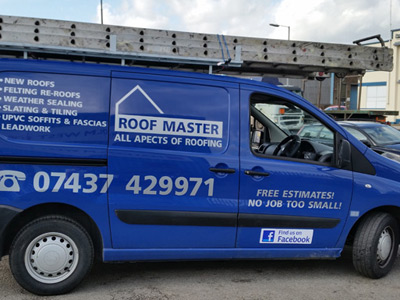 Van Side Graphics (Roof Master)