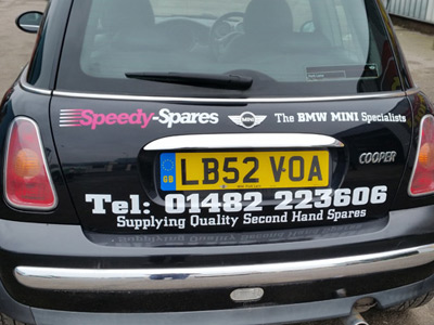 Van Rear Graphics (Speedy Spares)