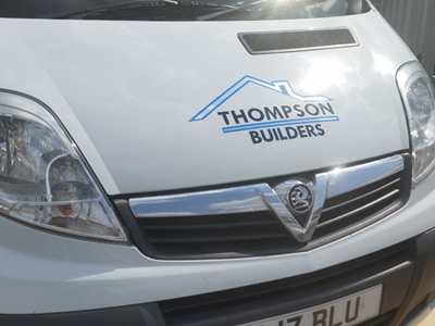 Van Front Graphics (Thompson Builders)